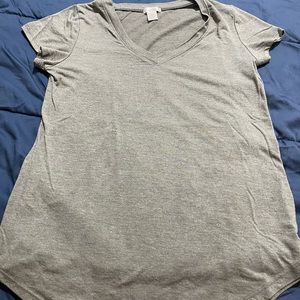 V-neck green women’s t-shirt